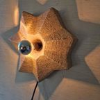 Vintage Keramiek Stervorm Wandlamp Jaren 70 Design. thumbnail 5