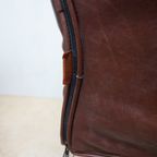 Vintage Montis Charly Flex Fauteuil Bruin Leder, Gerard Van Den Berg Voor Montis thumbnail 8