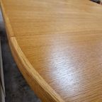 Xxl Vintage Deense Eettafel Uittrekbare Tafel Ronde Ovale thumbnail 15