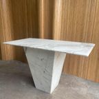 Vintage Carrara Marmeren Sidetable thumbnail 3