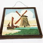 Porceleyne Fles - Cloisonné Tegel Met Molen thumbnail 2