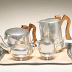 Retro Aluminium Picquot Ware Koffie En Thee Servies thumbnail 2