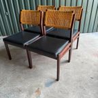 Set/4 Vintage Top Form Stoelen, 1960, Skai Webbing thumbnail 4