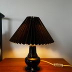 Ceramic Lamp With Accordion Shade thumbnail 4
