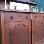 Art Deco Kastje Eiken Dressoir Commode Wastafelkastje thumbnail 3
