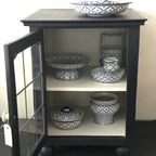 Blauwe Vitrinekast  Glas In Lood thumbnail 4