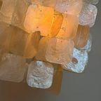 Set Van 2 Capiz Schelpen Hanglamp Lampen Schelp Parelmoer Bamboe Frame Wit Bedrading thumbnail 8