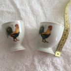 Twee Vintage Eihouders Met Haan Afbeelding thumbnail 3