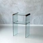 Gallotti & Radice Bijzettafel Vintage Design Side Table Glas thumbnail 3