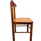 Set Van 6 Vintage Houten Zweede Stoelen In Pinewood thumbnail 7