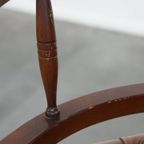 Klassieke Rundleren En Houten Chesterfield Bureaustoel In Engelse Stijl, Afgewerkt Met Siernagels thumbnail 14