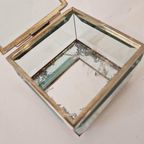 Vintage Glazen Doosje Sieraden Doosje thumbnail 6