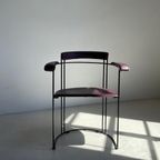 Per Stuk (2) - Vintage Arrben Italy Stoelen Paars thumbnail 5