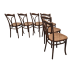 Thonet Eetkamerstoelen Met Webbing, Uit 1906 thumbnail 6