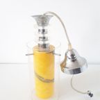 * Vintage Hanglamp Gele Hanglamp Glazen Lamp thumbnail 3