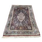 Handgeknoopt Perzisch Keshan Vloerkleed 142X220Cm Vintage Tapijt Rood thumbnail 2
