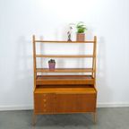 Teak Fineer Kast Uit Zweden Met Lades, Legplank En Uitschuifbare Plank thumbnail 7