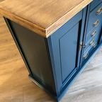 Restyled Houten Dressoir Blauw thumbnail 4