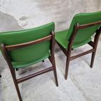 Set 4 Vintage Stoelen Jaren 60 Nieuw Bekleed Met Skai thumbnail 11