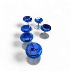 6 X Mambo Low Bubble Adjustable By Archirivolto Design For Delight 2003 / Italy / Blue Lucite thumbnail 5