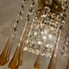 Murano Teardrop Hanglamp Kroonluchter Vintage Kristal thumbnail 2