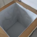 Vintage Poef Vierkant Beige Geplooid Skaileer thumbnail 7