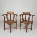 Set Van 2 Hoekstoelen In Teak, Jaren '80 thumbnail 6