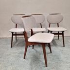 4 Vintage Eetkamerstoelen 4 Vintage Stoelen Bekleed thumbnail 7