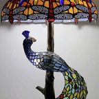 Glas-in-lood Tiffany Tafellamp thumbnail 5