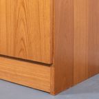 Danish 1970’s Teak Veneer Two Piece Cabinet / Boekenkast / Ladekast / Buffetkast / Kast thumbnail 3