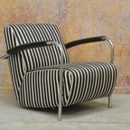 Zwart Witte Stoffen Leolux Scylla Design Fauteuil thumbnail 3