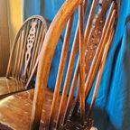 Vintage Windsor Wheelback Eetkamerstoelen thumbnail 4