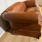 Chesterfield Look 3 Zits Bank + Fauteuil - Bruin - Leder thumbnail 9