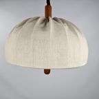 Hanglamp Teak Hout Domus Met Stoffen Kap thumbnail 5