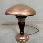 Art Deco Mushroom Tafellamp – Messing thumbnail 5