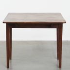 Leuke En Praktische Engelse Antieke Pembroke/ Side Table/ Eettafeltje Van Eikenhout thumbnail 4