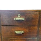 Vintage Diepe Industriële Ladekast / Dressoir / Commode thumbnail 4