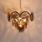 Vintage Design Hanglamp Rookglazen Schijven thumbnail 7