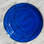 4x Diep Bord Blauw Glas thumbnail 3