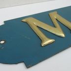 Marita, Vintage Metalen Naambord Van Schip, Boot thumbnail 15