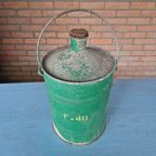 Antieke Metalen Petroleum Kan Goed Bus thumbnail 2