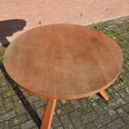 Ronde Landelijke Boeren Keukentafel Met Klapblad thumbnail 4