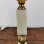 Vintage Tafellamp Nachtlampjes Messing En Marmer Lampen thumbnail 7
