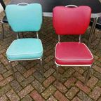 Blackstone "American" Diner Tafel Merk Bel Air Met 6 Stoelen thumbnail 9