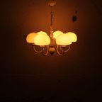 Mid-Century Melkglazen Bollamp thumbnail 7
