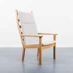 High Back Easy Lounge Chair / Fauteuil Ge 284A By Hans Wegner For Getama thumbnail 2