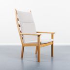 High Back Easy Lounge Chair / Fauteuil Ge 284a By Hans Wegner For Getama thumbnail 2