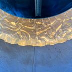Grote Ovale Vintage 'Iceglass' Spiegel. Hillebrand, Duitsland 1970'S thumbnail 17
