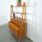 Teak Fineer Kast Uit Zweden Met Lades, Legplank En Uitschuifbare Plank thumbnail 15