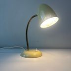 Vintage Bureaulamp - Geperforeerd Metaal, Cremekleurig thumbnail 7